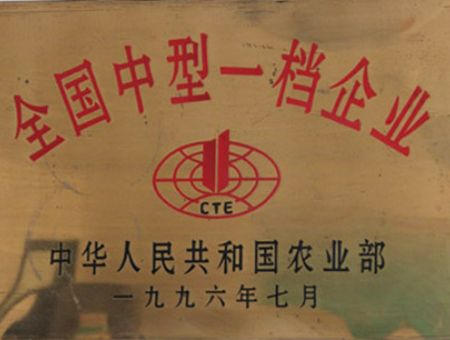 点击查看详细信息<br>标题：National first grade medium-sized enterprise 阅读次数：2911